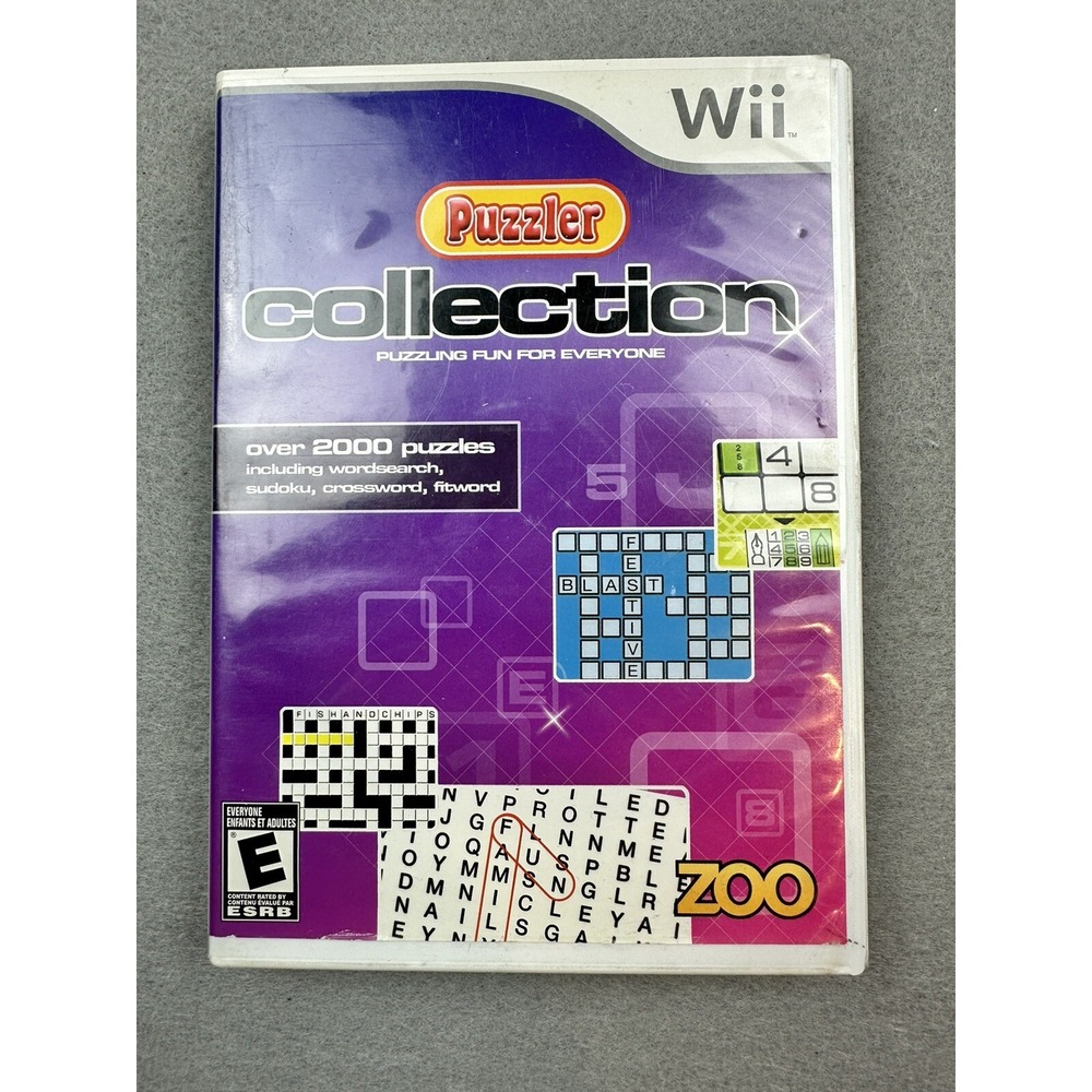 Puzzler Collection Wii - Nintendo Wii Game with Case and Manual